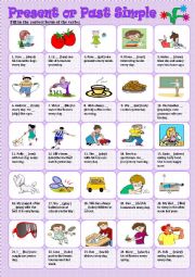English Worksheet: Present or Past Simple
