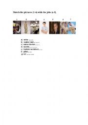 English Worksheet: Jobs