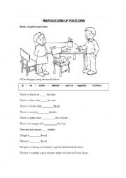 Prepositions of Positions