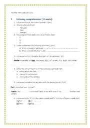 English Worksheet: mid of term examN 1 ( 9th form)