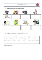 English Worksheet: Hobbies