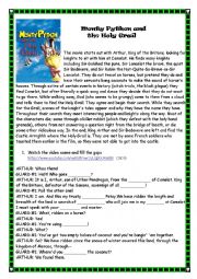 English Worksheet: Teaching English through film scenes (2/5)