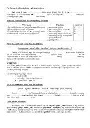 English Worksheet: 9th form worksheet 17