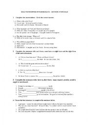 English Worksheet: Review Advanced Grammar