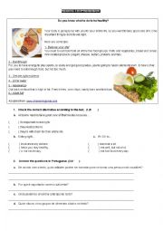 English Worksheet: Do you know what to do to be healthy?