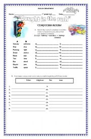 English Worksheet: COMPOUND NOUNS (transpor and trafic vocabulary)