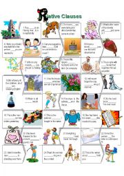 English Worksheet: Relative Clause 