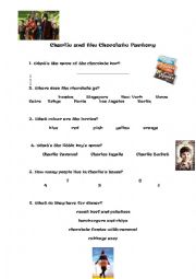 English Worksheet: Charlie and the chocolate factory