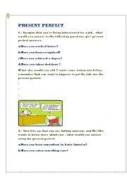 English Worksheet: Present perfect