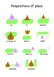 English Worksheet: Prepositions of Place