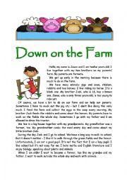 English Worksheet: Down on the Farm