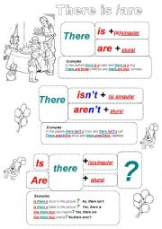 English Worksheet: There is/are