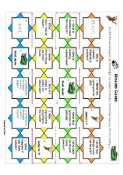 English Worksheet: recycle board game