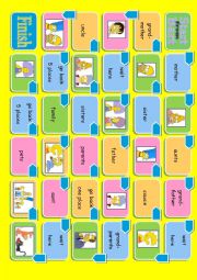 English Worksheet: simpsons family boardgame (2pages)
