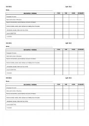 English Worksheet: Checking a descriptive composition