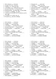 English Worksheet: Prepositions. Test. Travelling