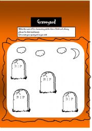English Worksheet: Our class graveyard
