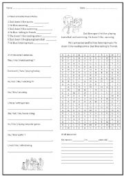 English Worksheet: Like sport