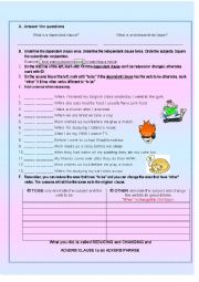 English Worksheet: Changing and Reducing Adverb clauses of time to Adverb Phrases PART 1 -Partial answer key