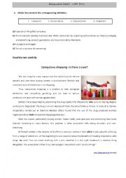 English Worksheet: consumerism