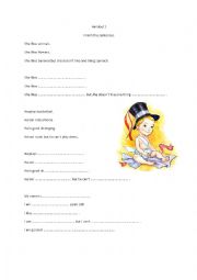 English Worksheet: All about me