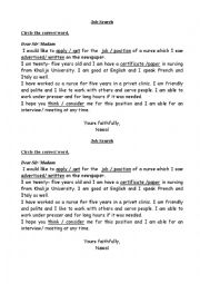 English Worksheet: job search
