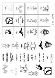 English Worksheet: Halloween activities