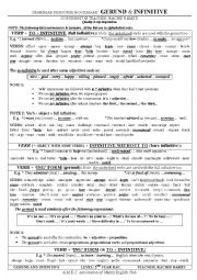 English Worksheet: GERUND or INFINITIVE