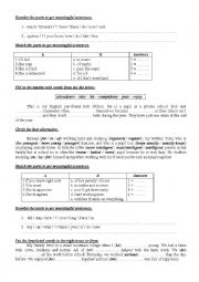 9th form worksheet 18