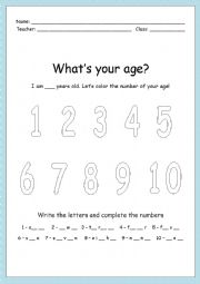Whats your age? 