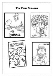 English Worksheet: THE FOUR SEASONS