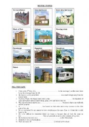 English Worksheet: HOUSES