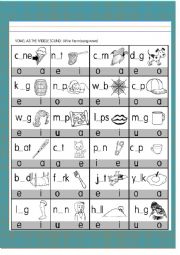 English Worksheet: Short Vowel Sound