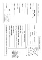English Worksheet: At home- worksheet to work with the video BACKPACK