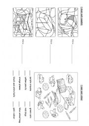 English Worksheet: School objects