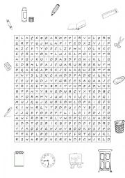 English Worksheet: Wordsearch