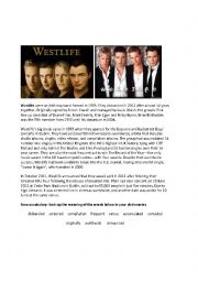 English Worksheet: Westlife