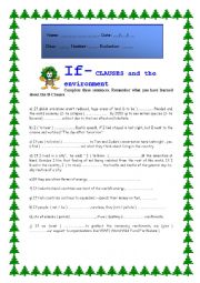 English Worksheet: If Clauses