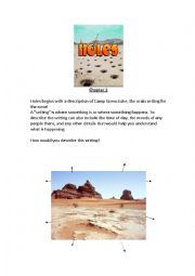 English Worksheet: Holes Chapter 1 - An introduction to the setting