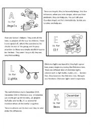 English Worksheet: Christmas Symbols