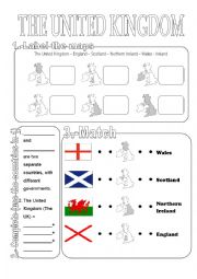 English Worksheet: The United Kingdom