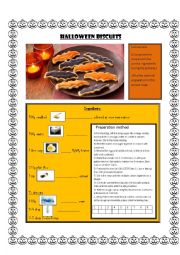 English Worksheet: Halloween biscuits