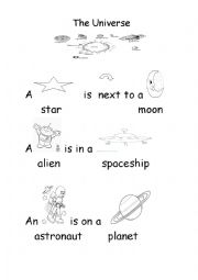 English Worksheet: The Universe