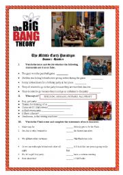 English Worksheet: Big Bang Theory - The Middle Earth Paradigm