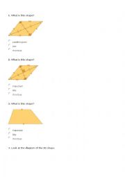 English Worksheet: 2D shapres 
