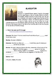 English Worksheet: Teaching English through film scenes (4/5)