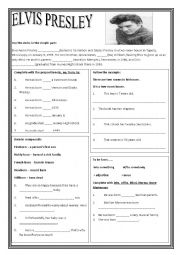 English Worksheet: Elvis Presley