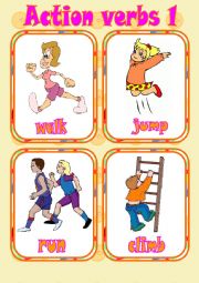 Action verbs 1 - Flashcards