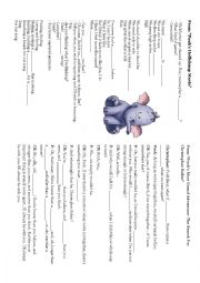 English Worksheet: Songs about friends from Winnie the Pooh