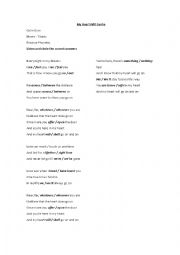 English Worksheet: My heart will go on